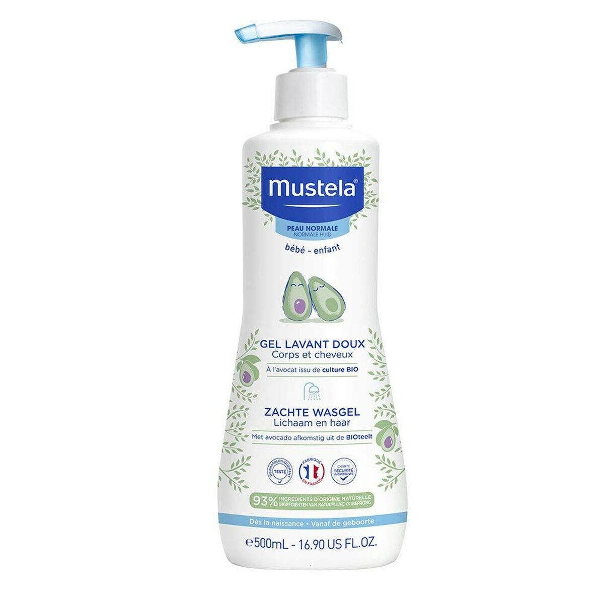Gel și Șampon pentru Copii pentru Piele Atopică Mustela (1 Unități)
