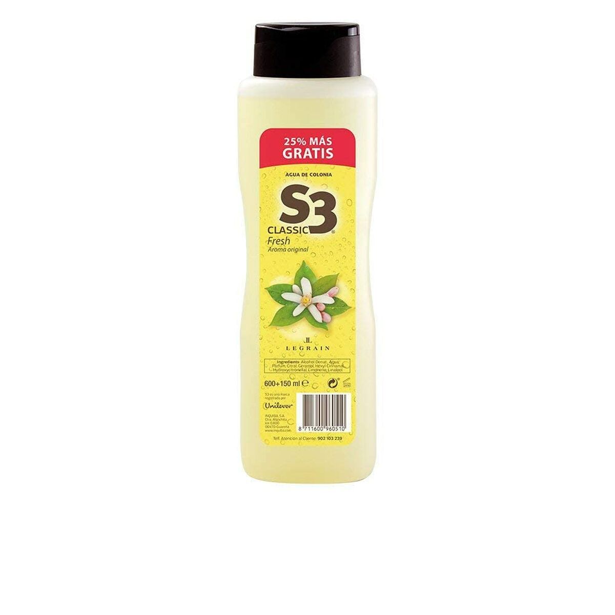 Apă de Colonie S3 Classic Fresh EDC 750 ml
