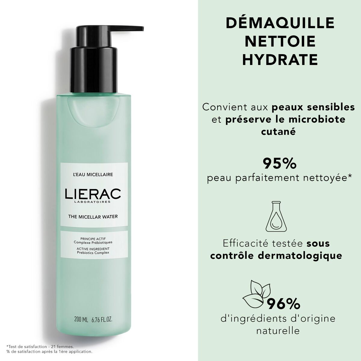 Demachiant Față Lierac L'Eau Micellaire 50 ml