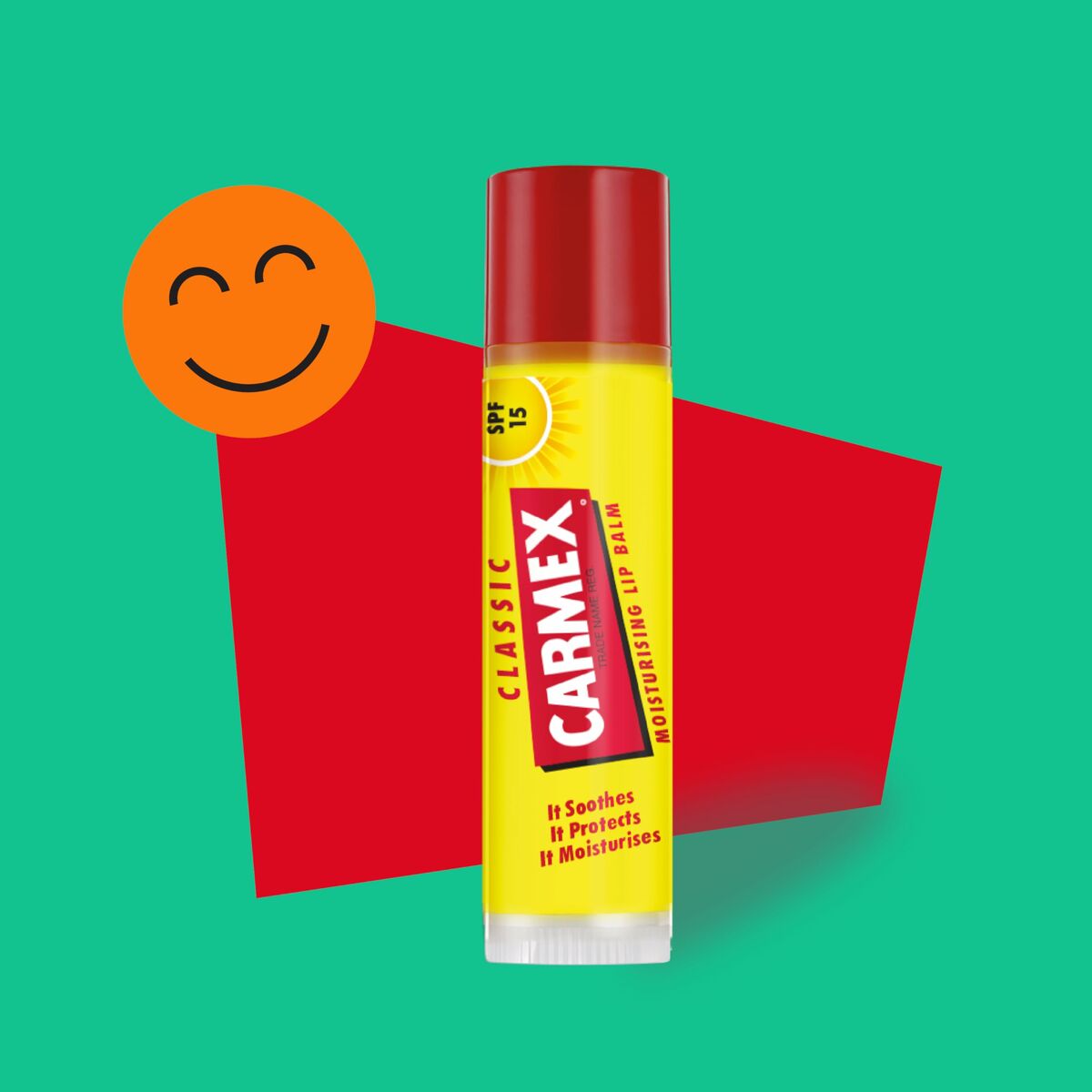 Balsam de buze hidratant Carmex Classic Galben Negru Spf 15 Stick