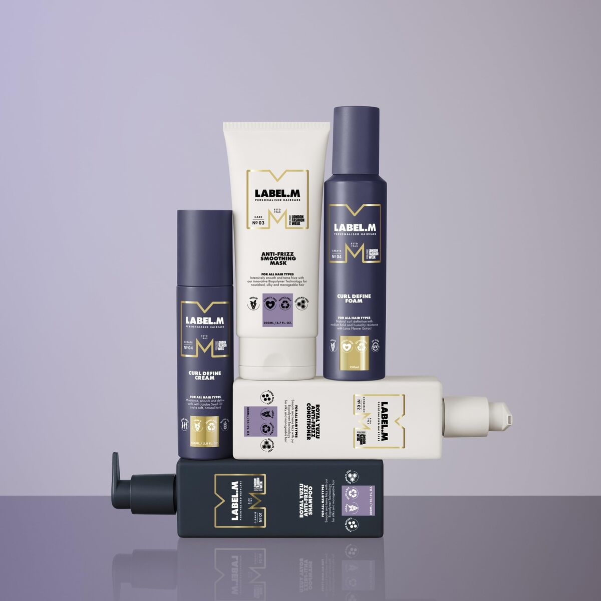 Formuojamosios putos Label.M Curl Define Foam 150 ml