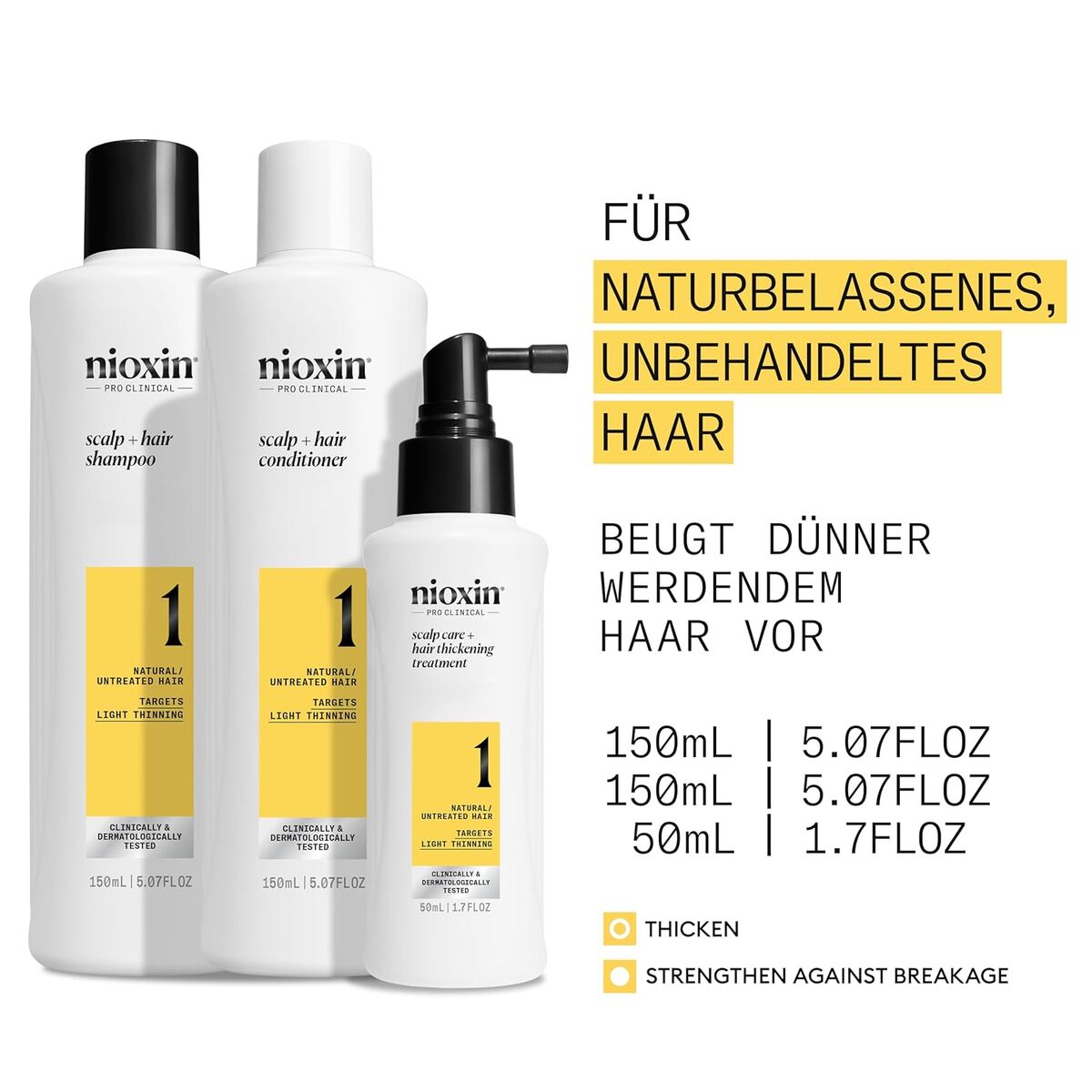 Tratament Anti-cădere Nioxin Trial Kit System 1 3 Piese
