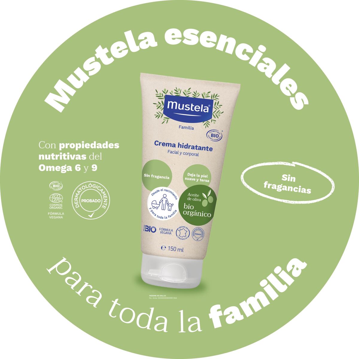 Cremă Corporală Hidratantă Mustela BIO MUSTELA 30 g