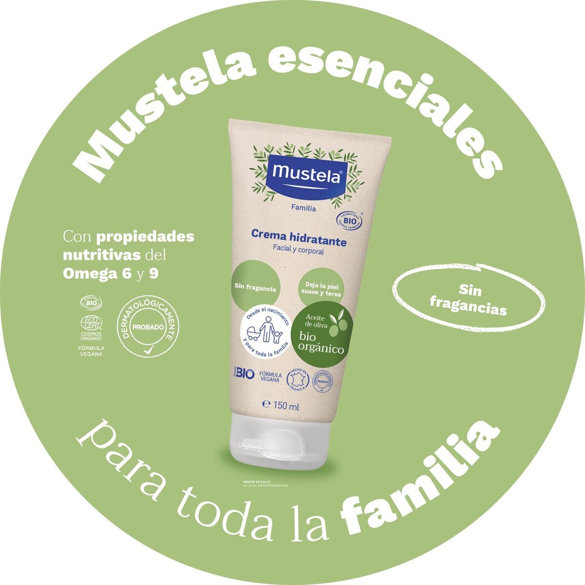 Cremă Corporală Hidratantă Mustela BIO MUSTELA 30 g