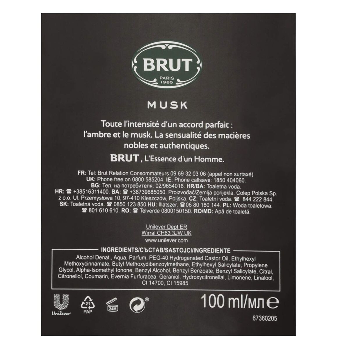 Parfum Bărbați Brut Musk EDT 100 ml