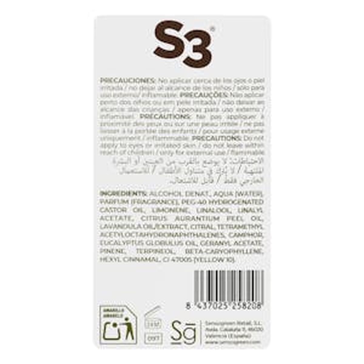 Parfum Unisex S3 Natural Mediterranea EDC 750 ml