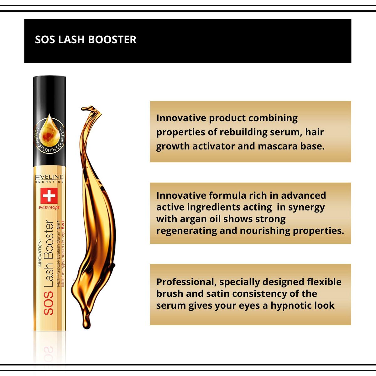 Creion de Sprâncene Eveline Negru