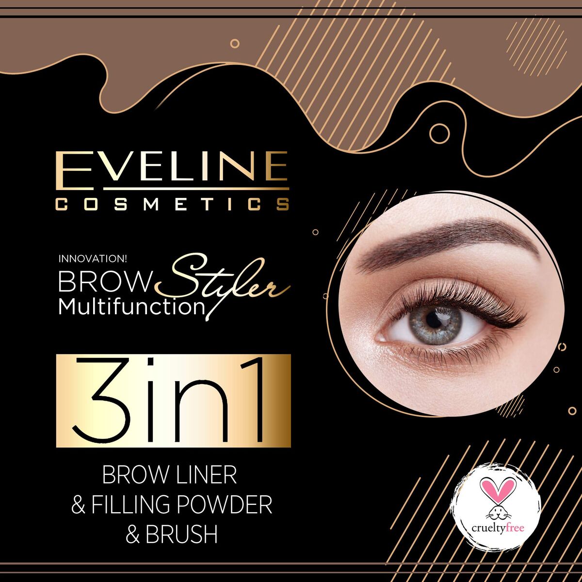 Creion de Sprâncene Eveline Medium Brown