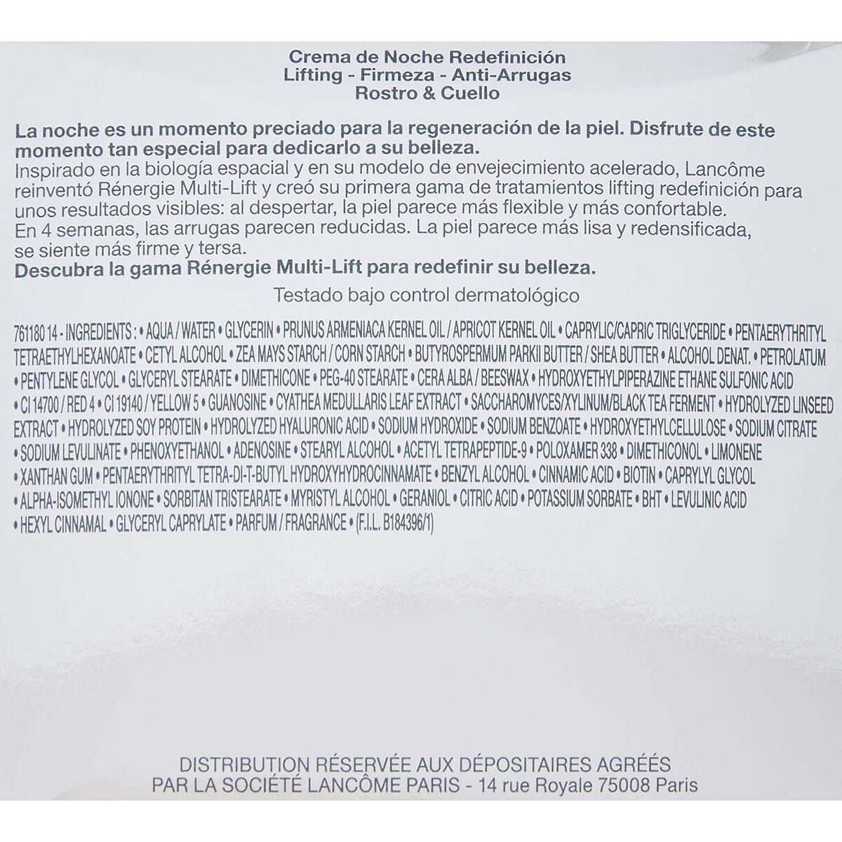 Cremă Antirid Energizantă Lancôme 24767 50 ml 250 ml