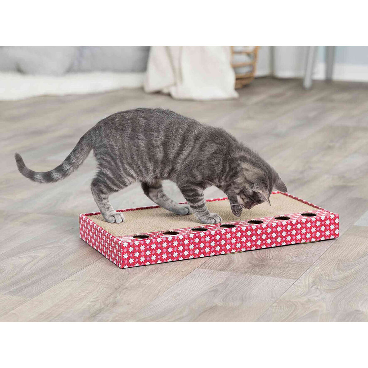 Suport de Ascuțit Gheare pentru Pisici Trixie Roz 48 × 25 cm