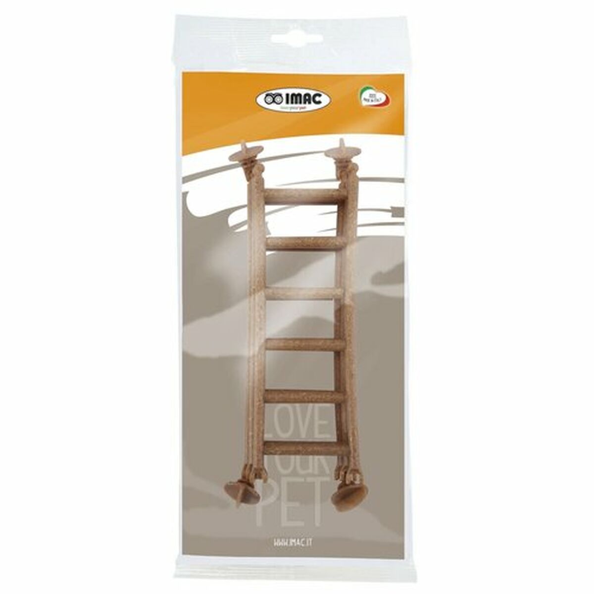 Accesoriu pentru Cușcă IMAC 20,5 X 1 X 6,5 CM Scară Pandantiv Maro