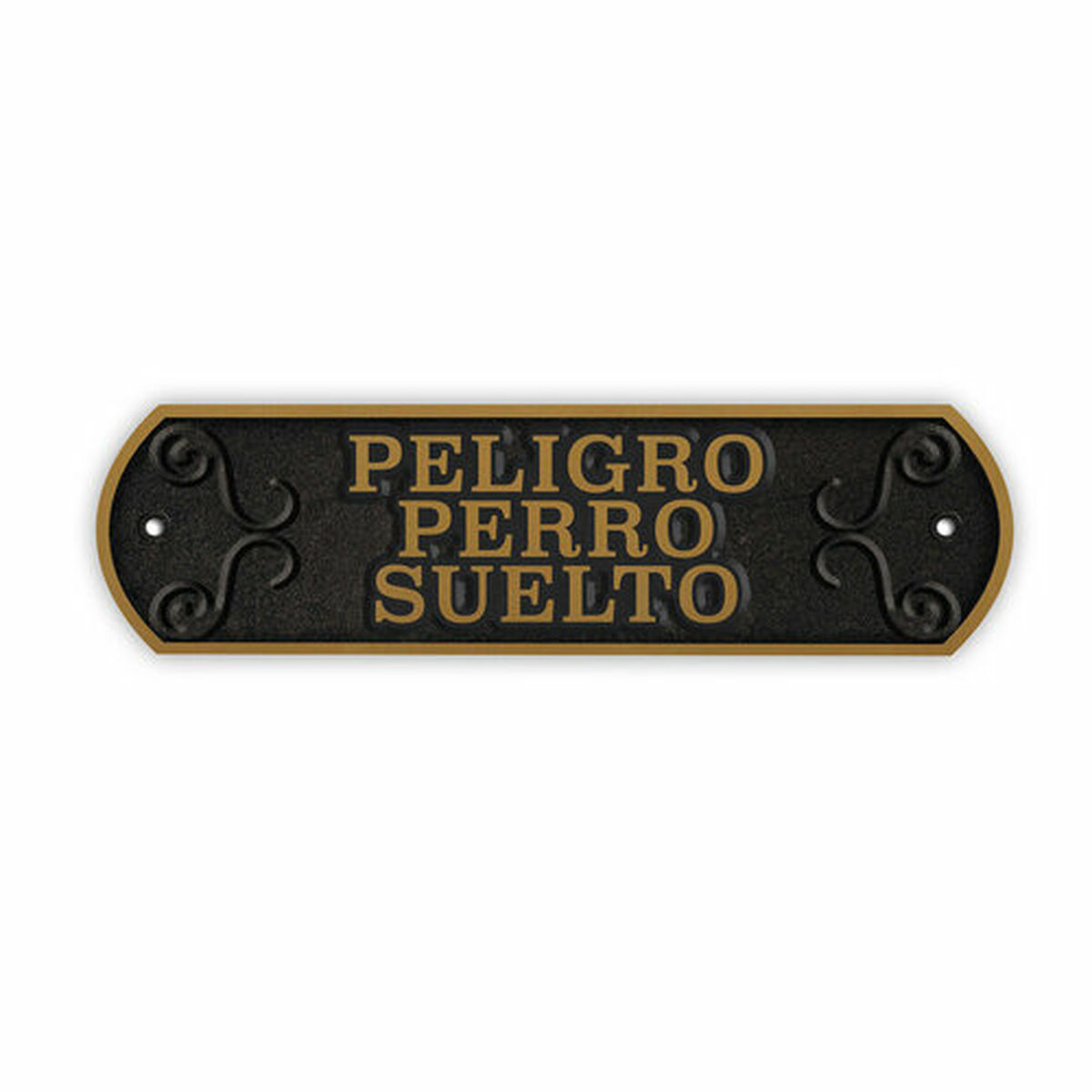 Placă Magnet & Steel Peligro perro Suelto 24 x 7,2 cm