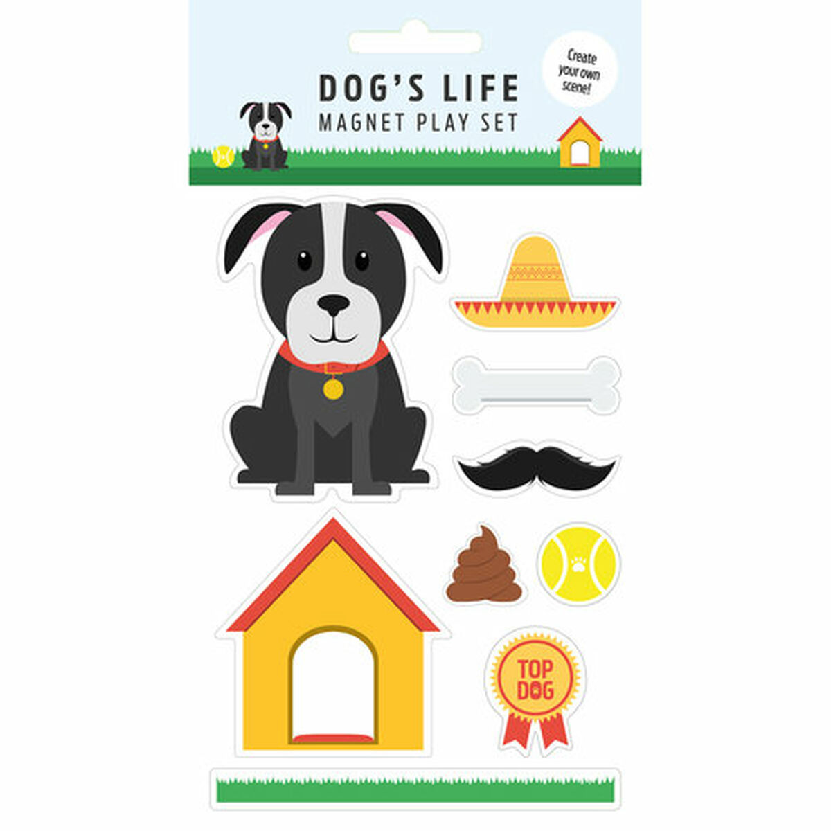 Magneți Magnet & Steel Câine Multicolor Metal 9 Piese