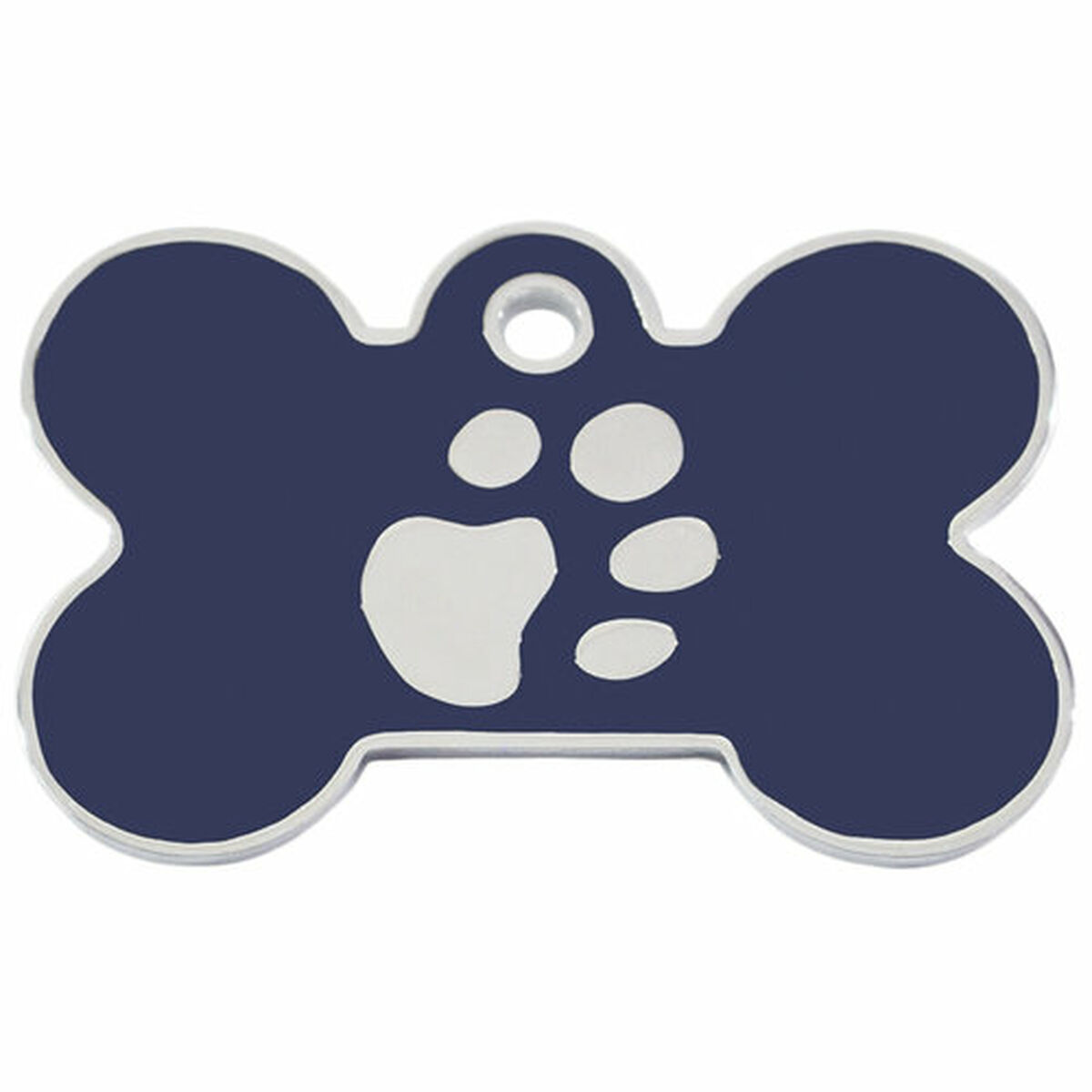 Placă de identificare pentru guler Imarc Bone Albastru Argintiu