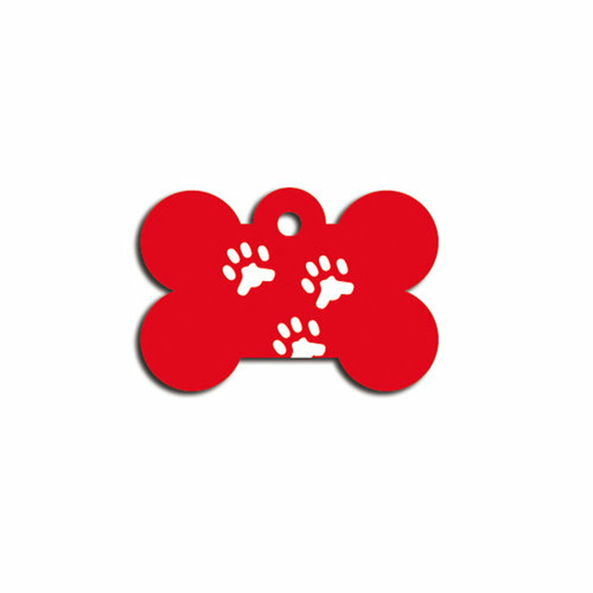 Placă de identificare pentru guler Imarc Bone Roșu
