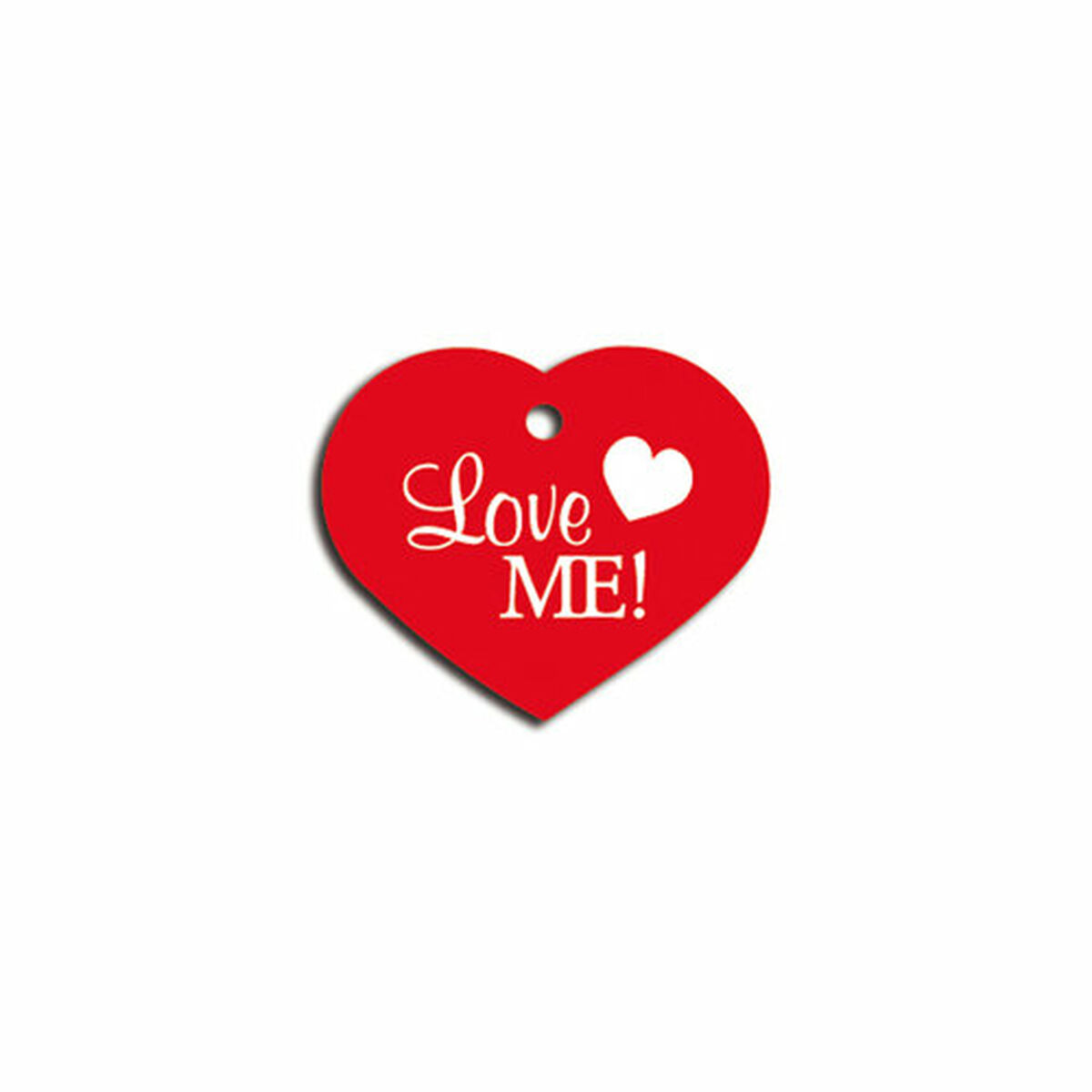 Placă de identificare pentru guler Imarc Heart Roșu