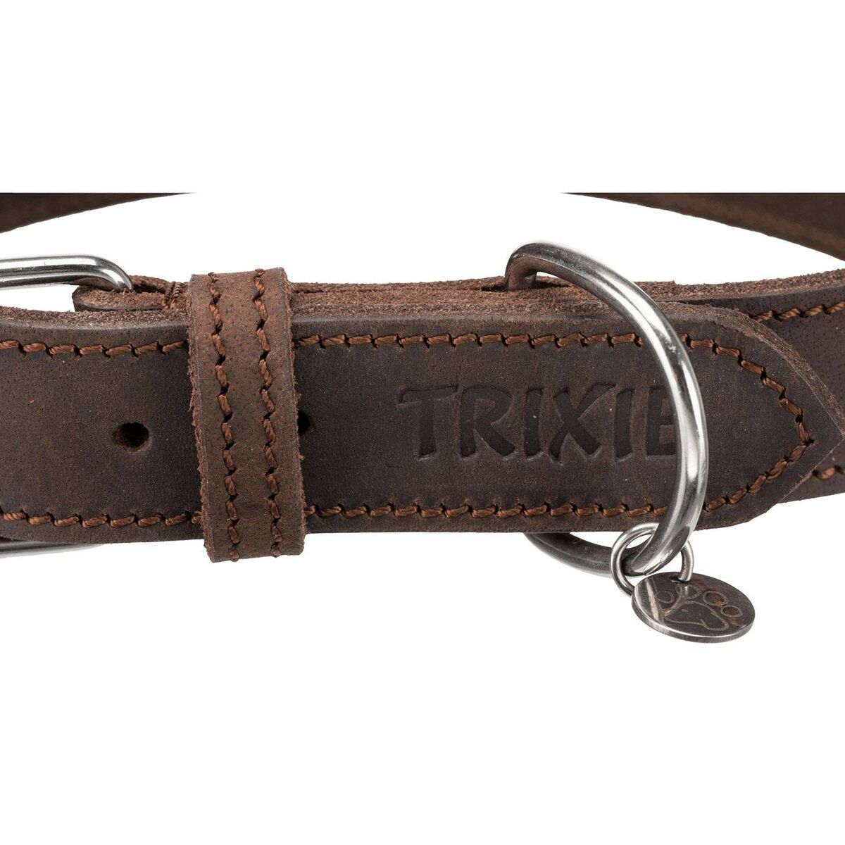Zgardă pentru câini Trixie Rustic Maro închis L 48-56 cm