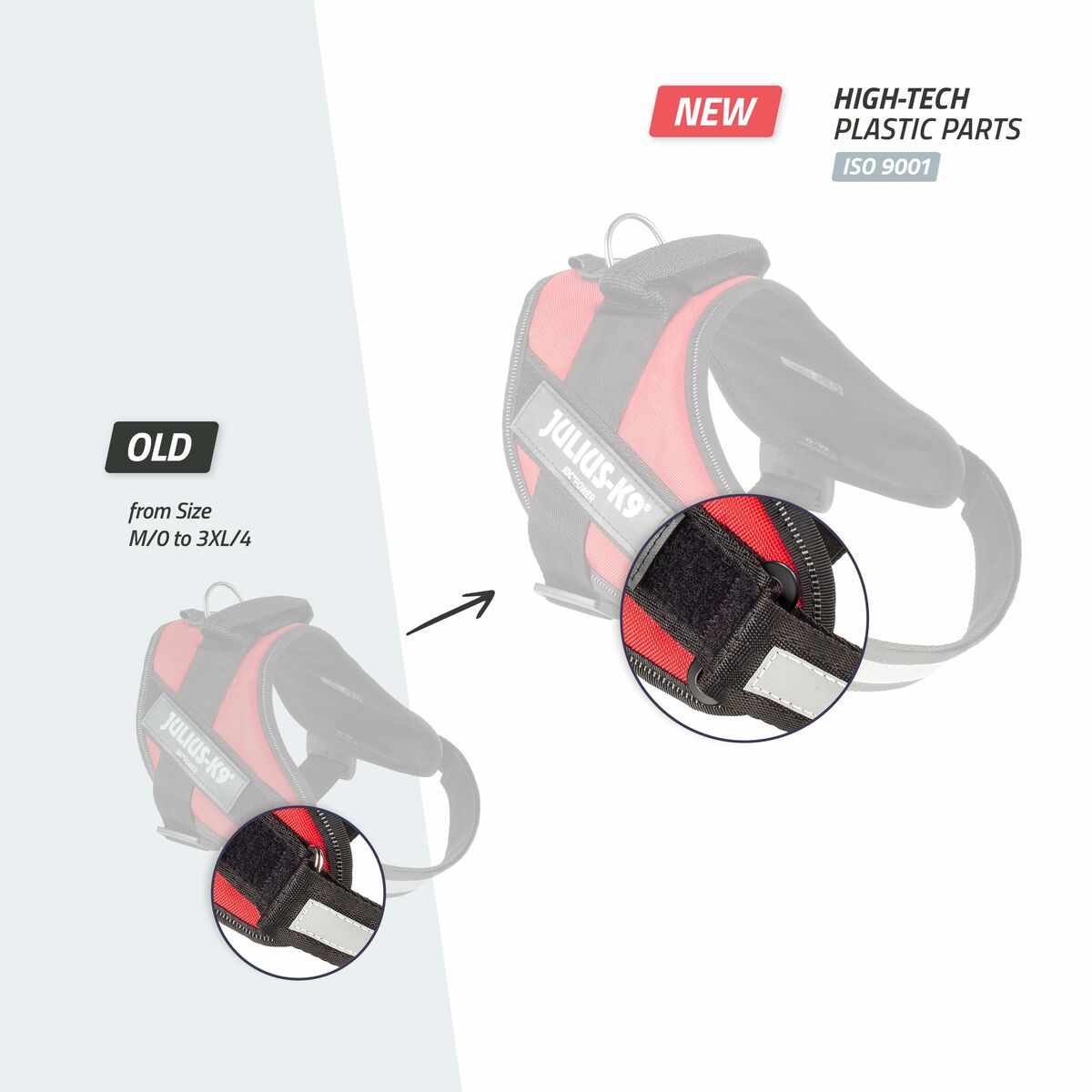 Ham pentru câini Julius K9 IDC Galben M/L