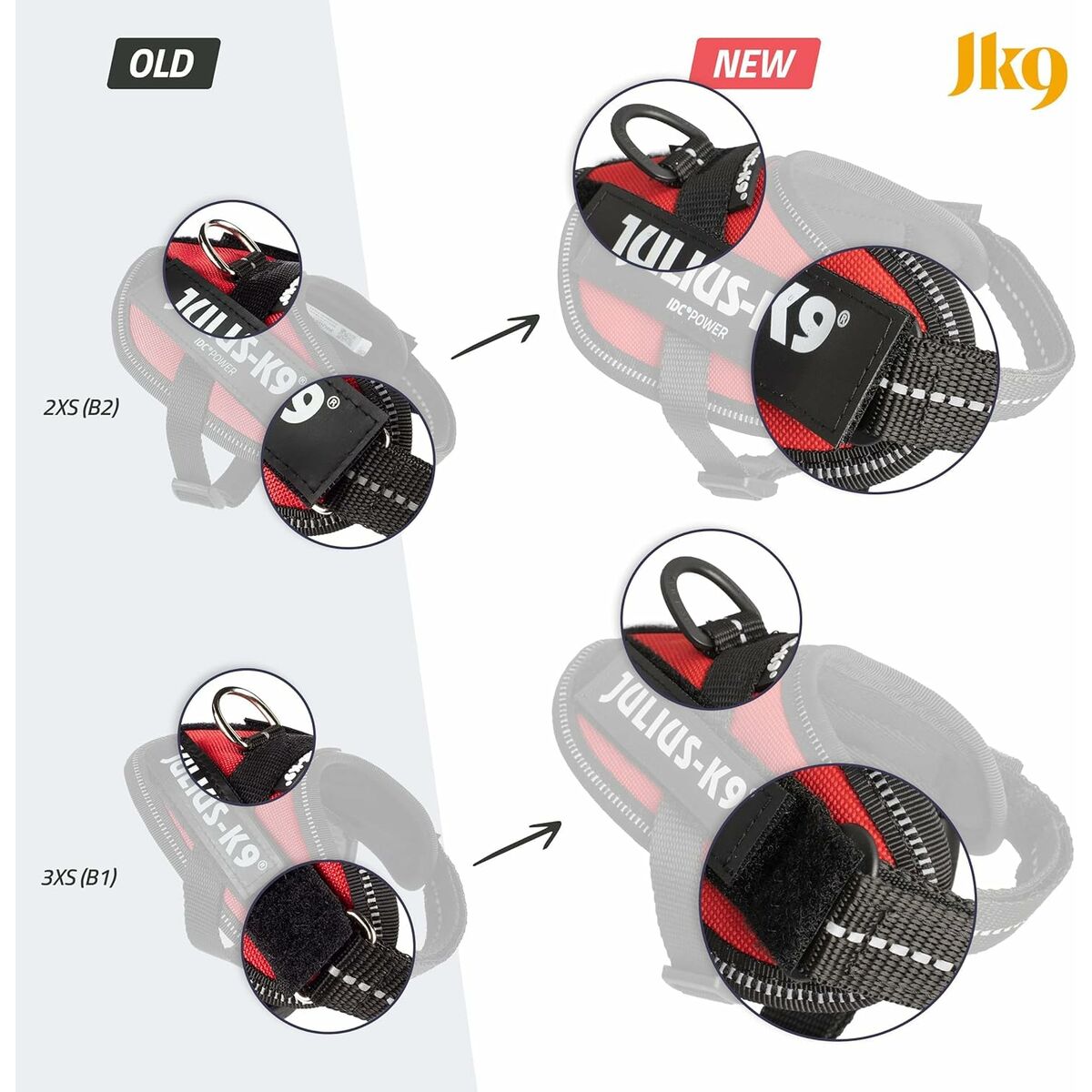 Ham pentru câini Julius K9 IDC Negru 2 Baby 2 (XS/S)