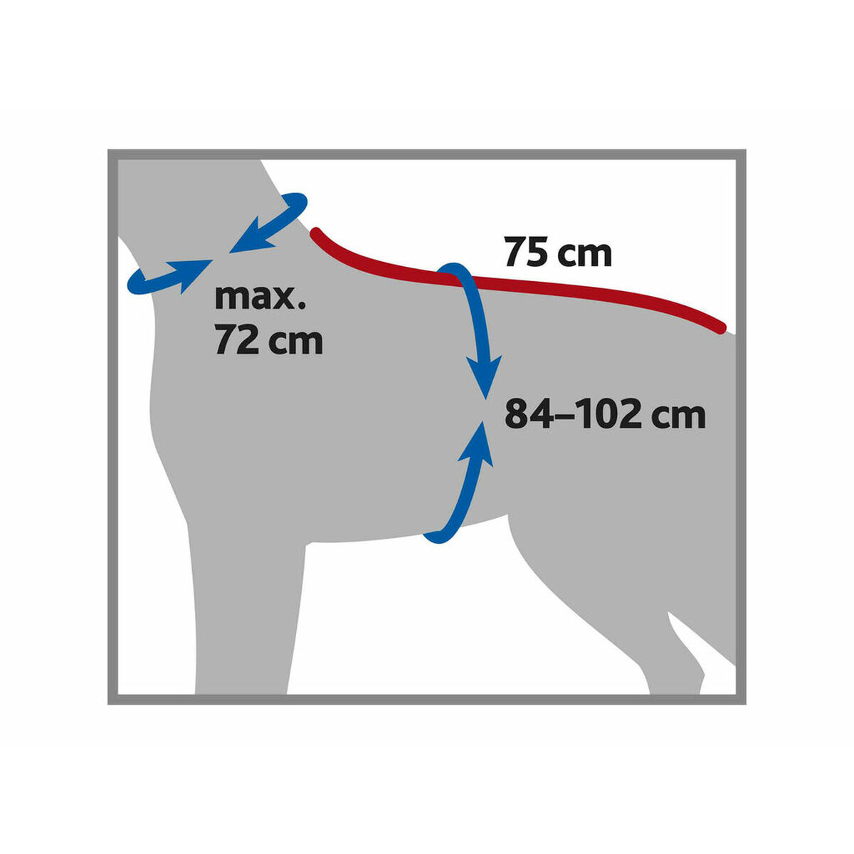 Halat de baie pentru câine Trixie Gri XL
