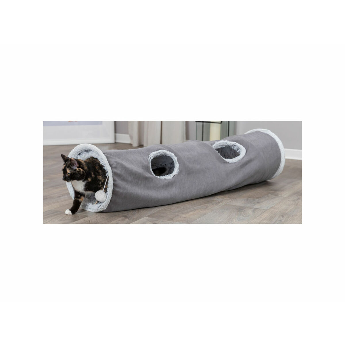 Tunel pliabil pentru animale de companie Trixie Gri Ø 27 × 116 CM