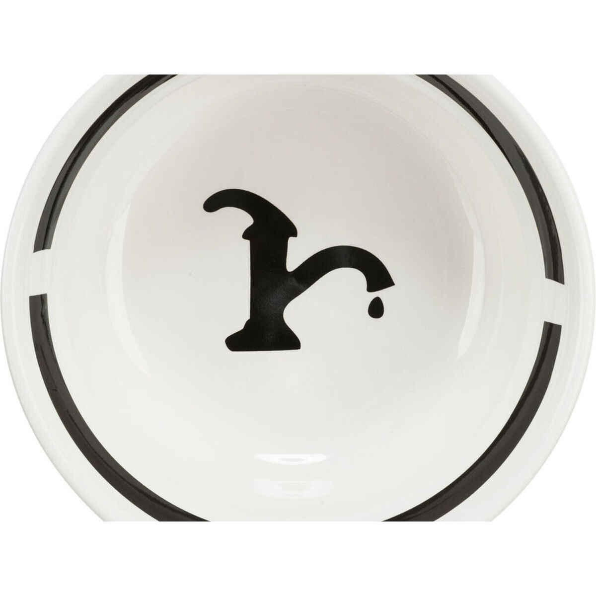 Dispozitiv de hrănire pentru câini Trixie Alb Negru Ø 13 cm 250 ml