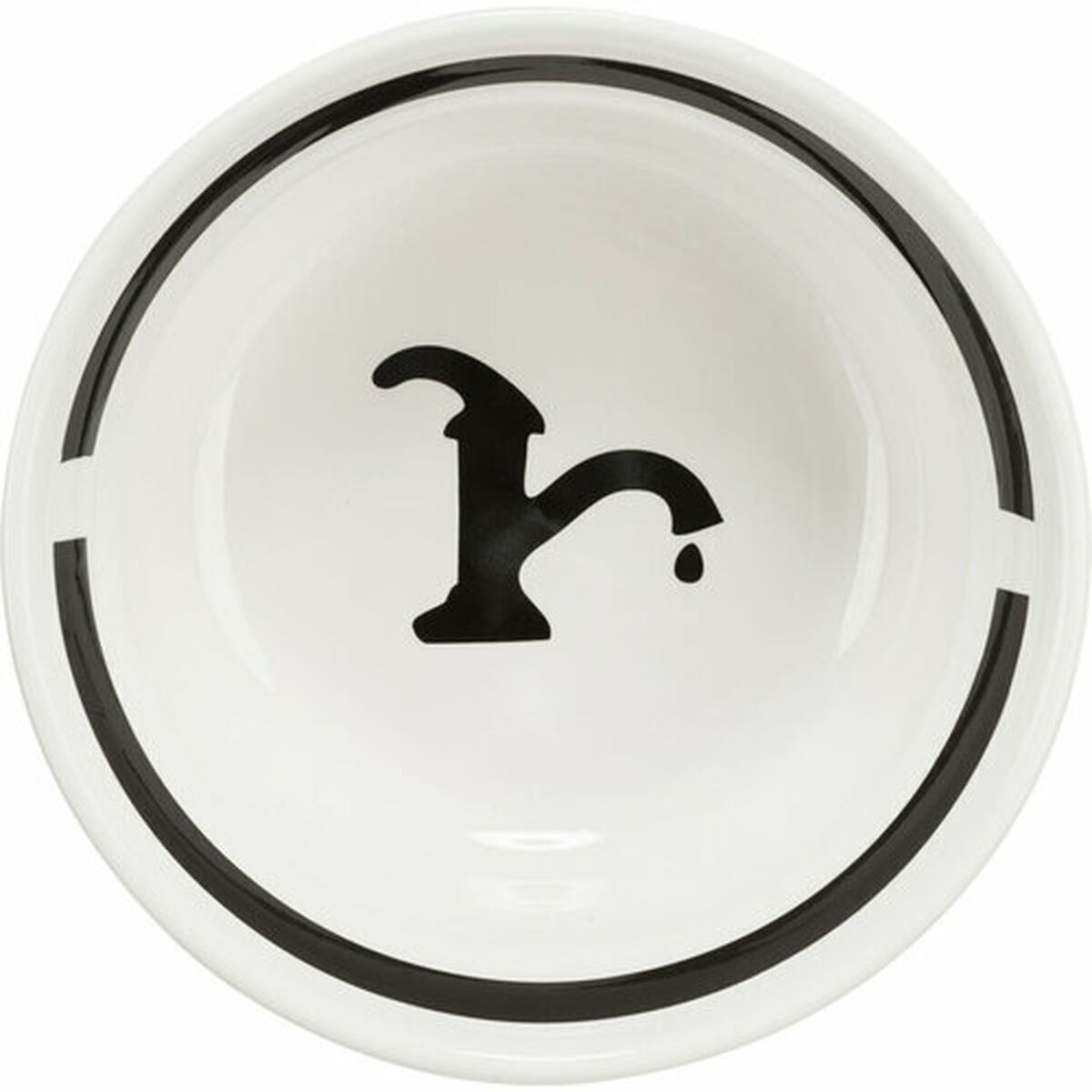 Dispozitiv de hrănire pentru câini Trixie Alb Negru Ø 13 cm 250 ml