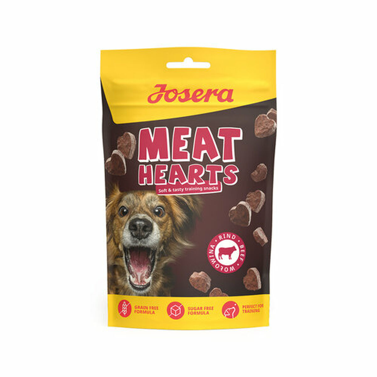 Gustare pentru câini Josera Meat Hearts Vițel 70 g