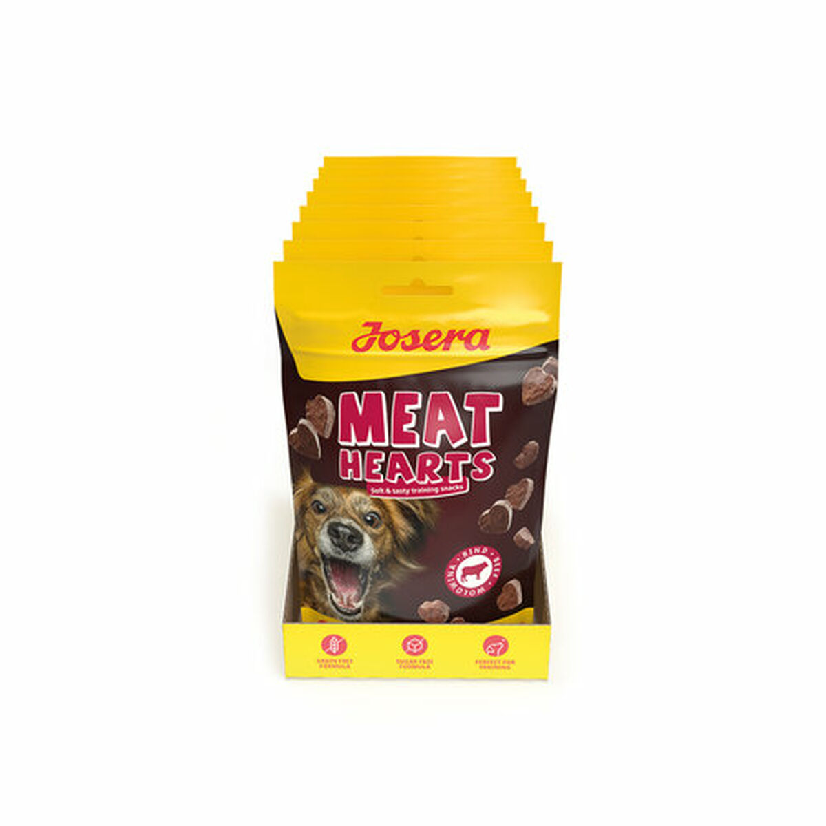 Gustare pentru câini Josera Meat Hearts Vițel 70 g