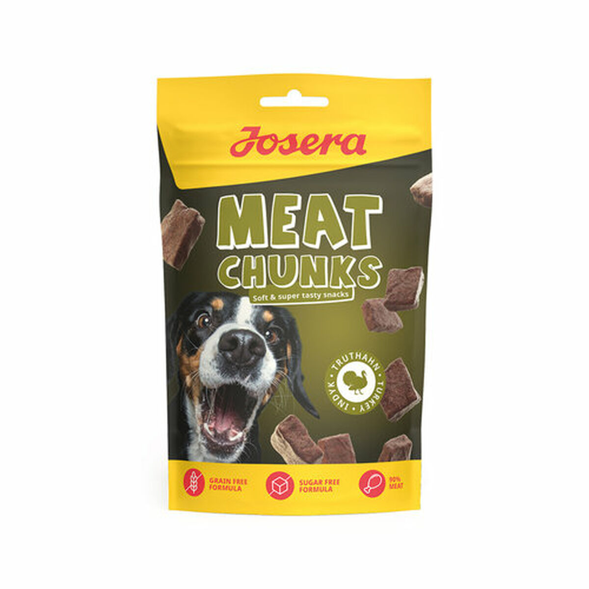 Gustare pentru câini Josera Meat Chunks 70 g Curcan