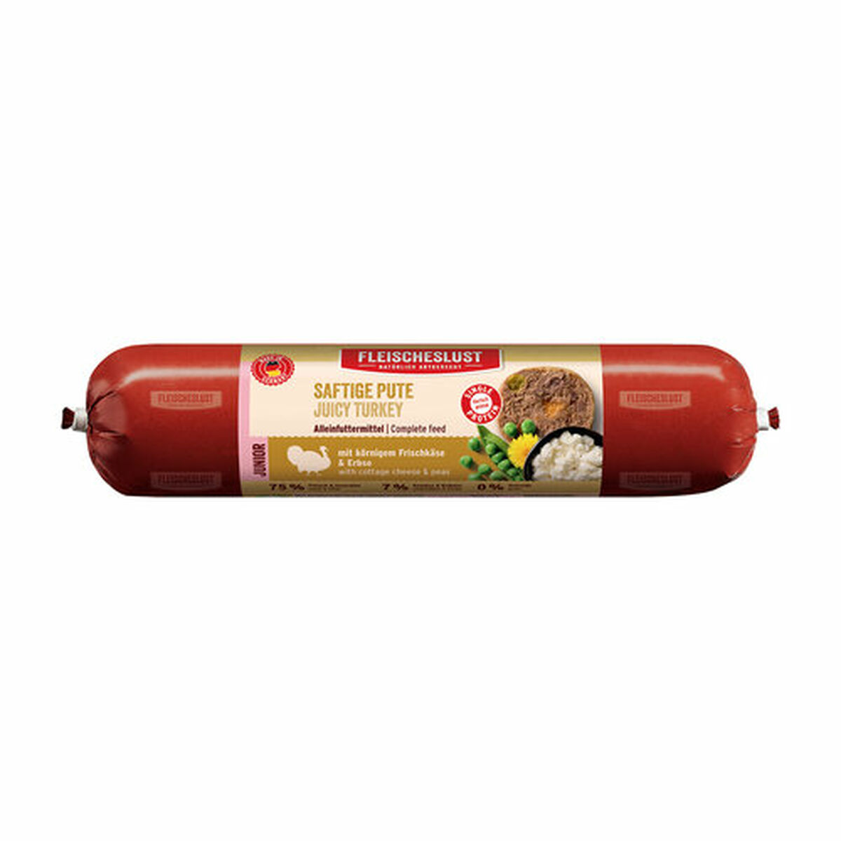 Hrană umedă Fleischeslust Junior 400 gr Curcan