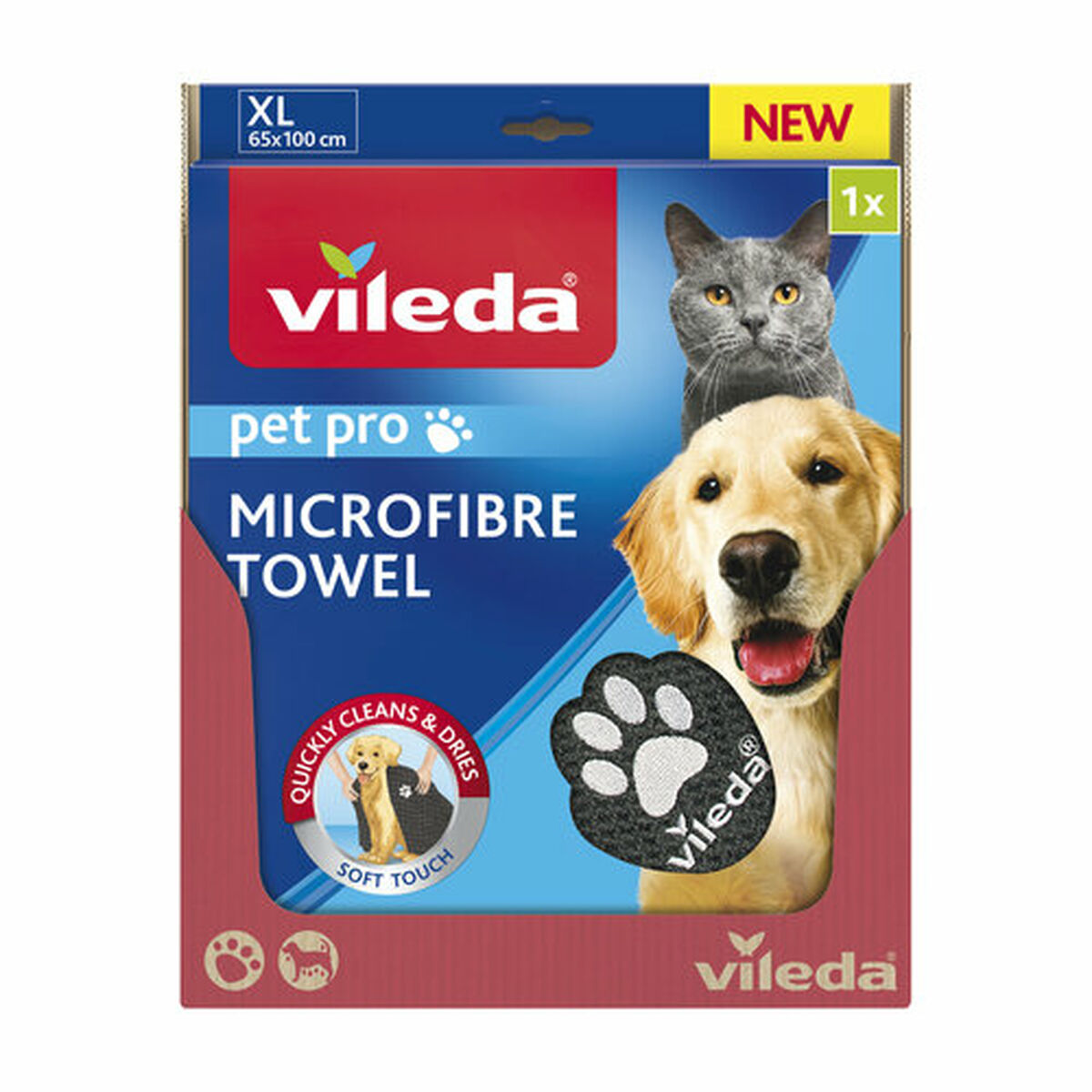 Prosop din Microfibră Vileda 172651 Gri XL 65 x 100 cm