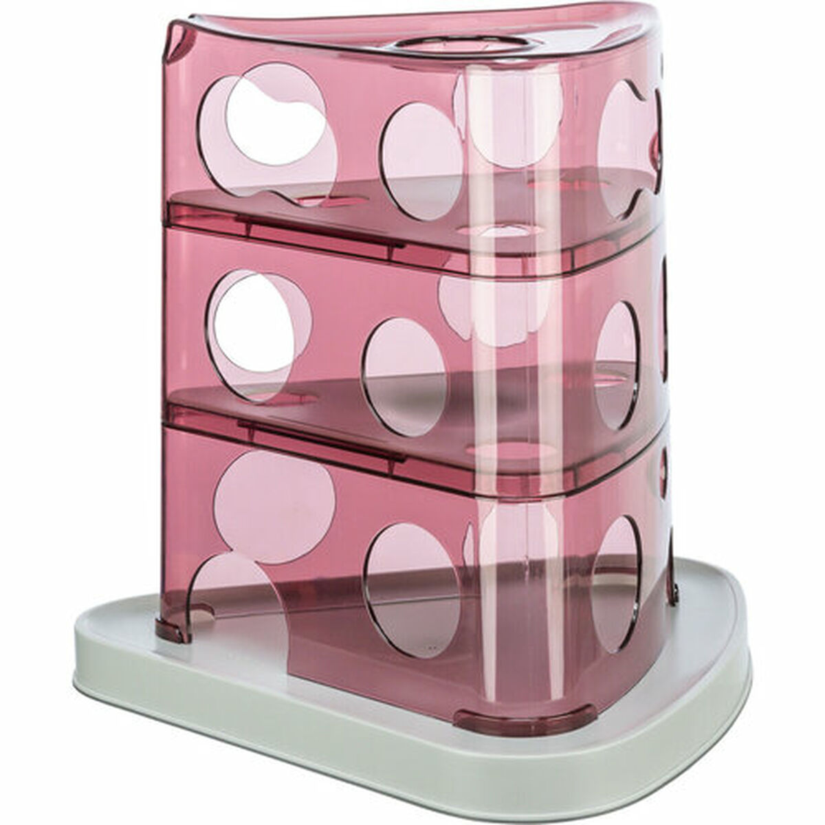 Jucărie pentru pisici Trixie Cheese Tower Alb Roz Cauciuc Plastic 32 x 32 x 32 cm
