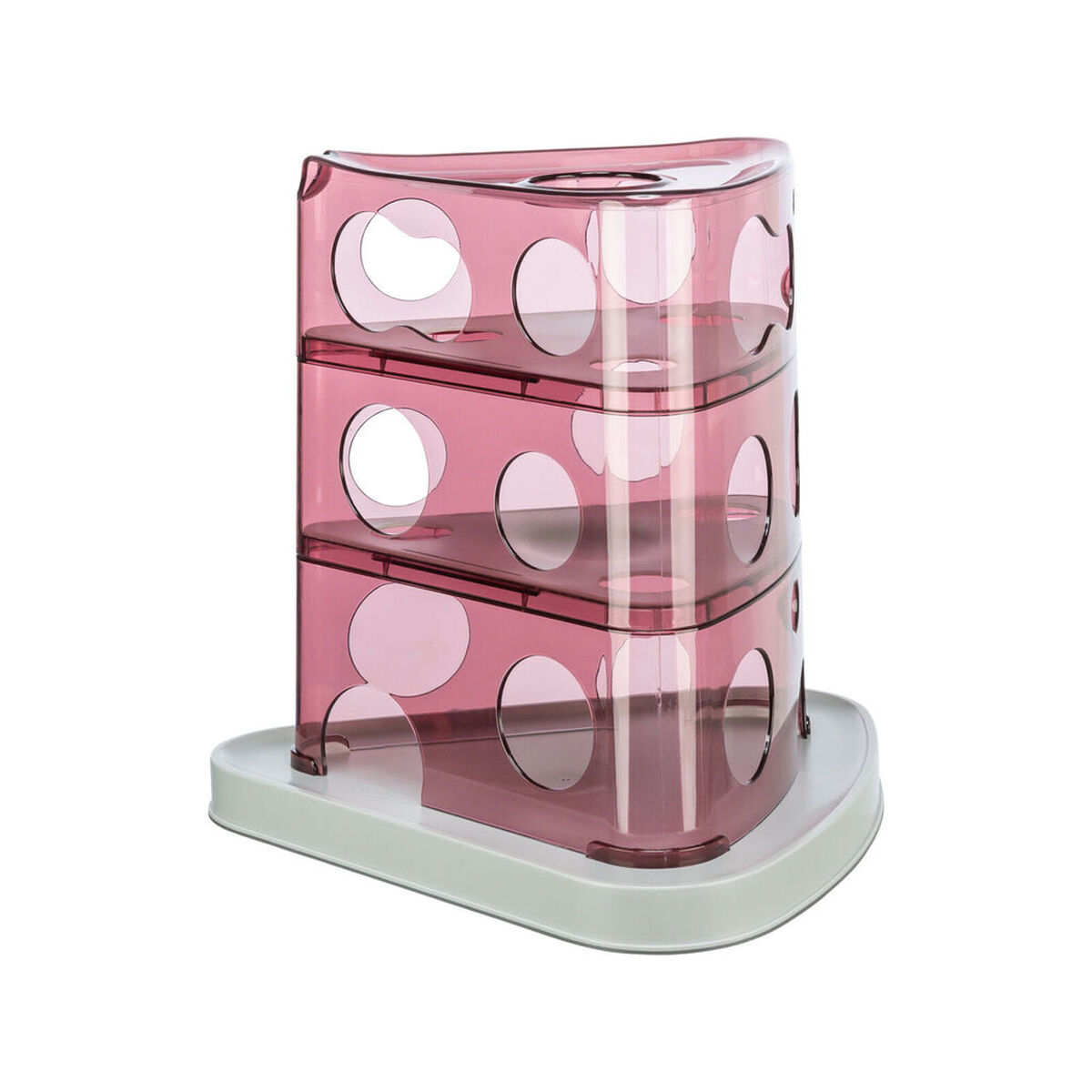 Jucărie pentru pisici Trixie Cheese Tower Alb Roz Cauciuc Plastic 32 x 32 x 32 cm