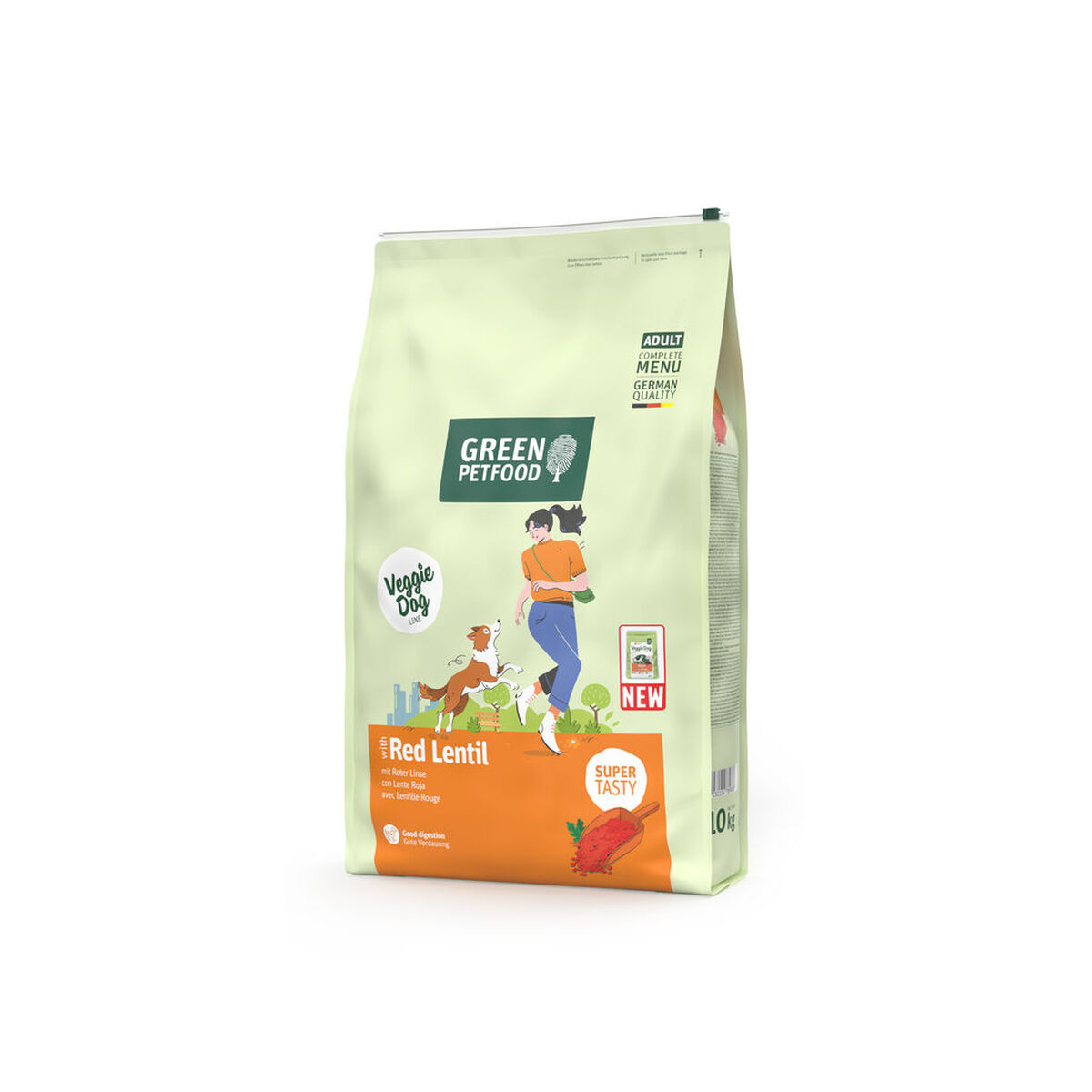 Nutreț Green Petfood VeggieDog Red Lentil 10 kg