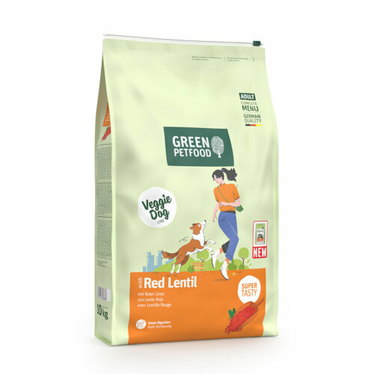 Nutreț Green Petfood VeggieDog Red Lentil 10 kg