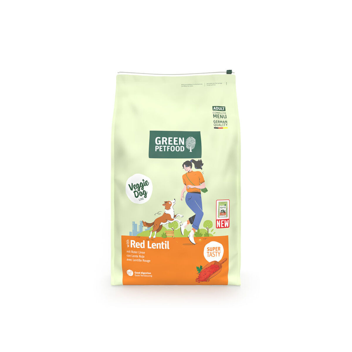 Nutreț Green Petfood VeggieDog Red Lentil 10 kg