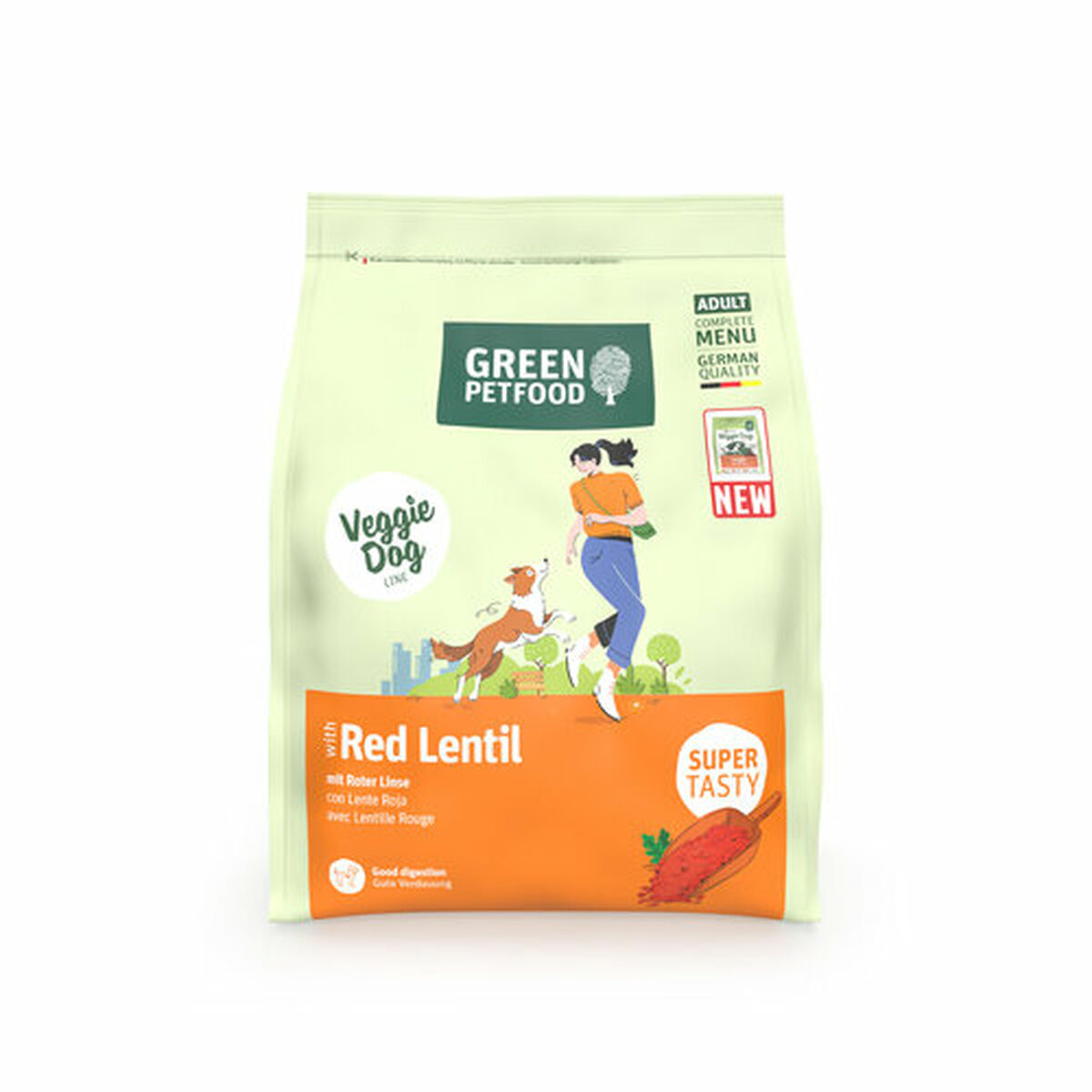 Nutreț Green Petfood VeggieDog Red Lentil 900 g