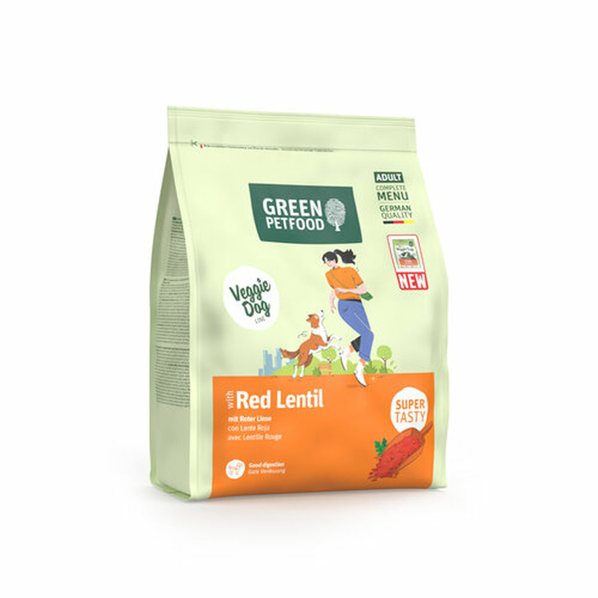 Nutreț Green Petfood VeggieDog Red Lentil 900 g