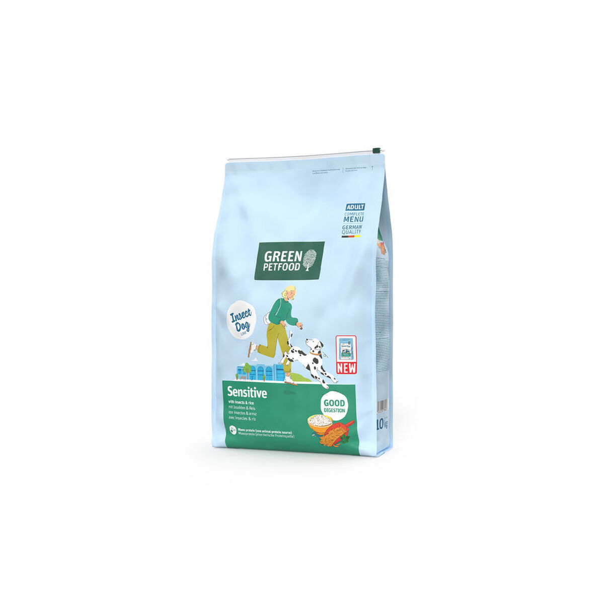Nutreț Green Petfood InsectDog Sensitive 10 kg Orez