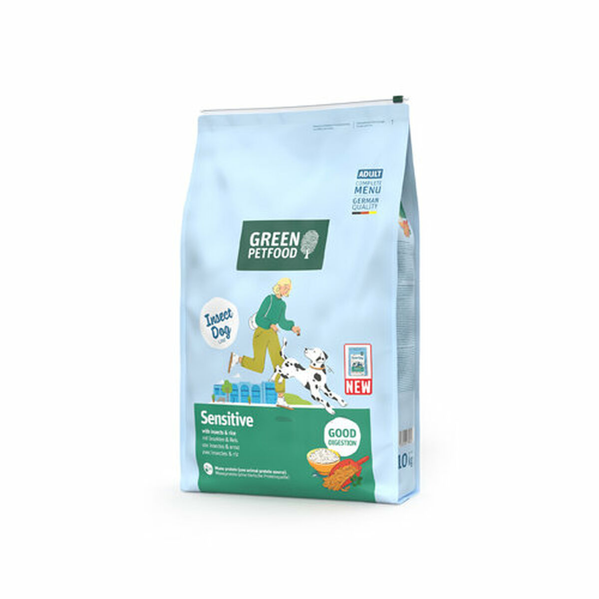 Nutreț Green Petfood InsectDog Sensitive 10 kg Orez