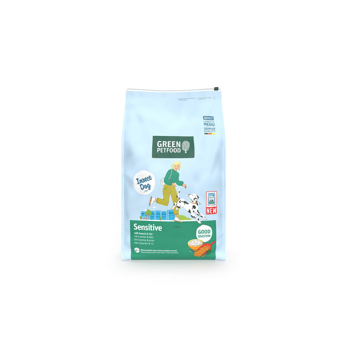 Nutreț Green Petfood InsectDog Sensitive 10 kg Orez