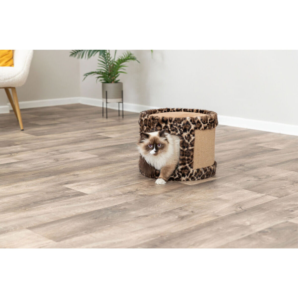 Suport de Ascuțit Gheare pentru Pisici Trixie Leo Maro Ø 38 x 30 cm