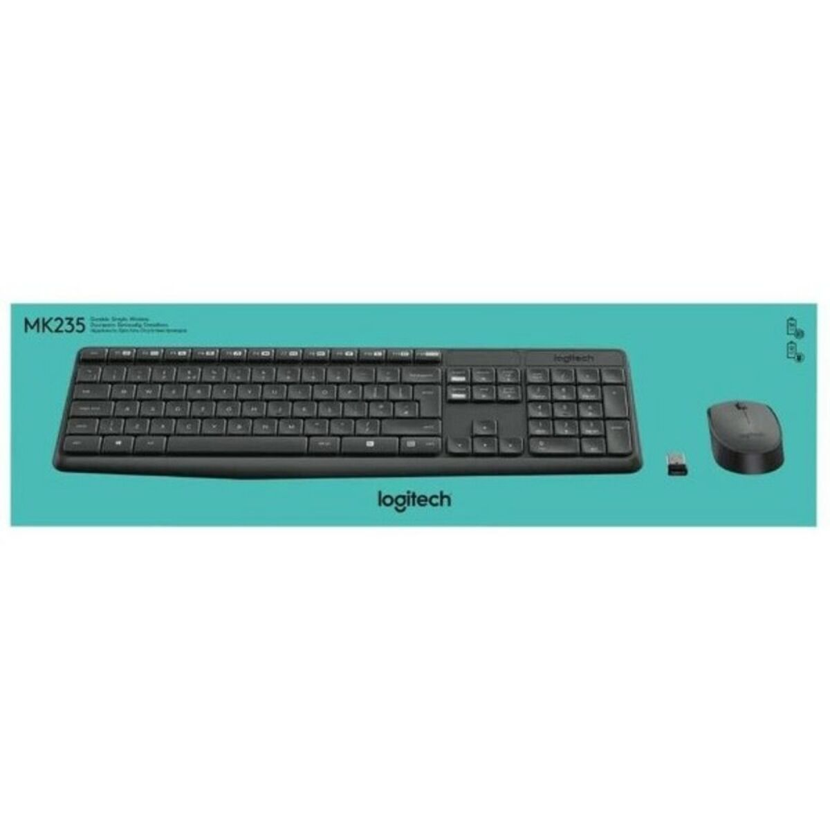 Tastatură și Mouse Fără Fir Logitech 920-007919 Negru Gri Qwerty Spaniolă