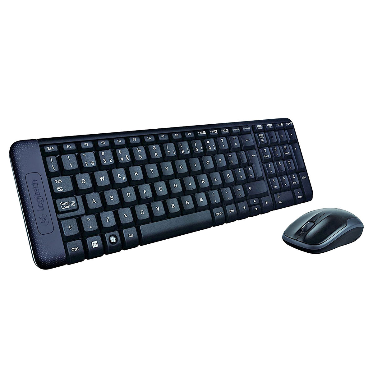 Tastatură și Mouse Fără Fir Logitech MK220 Negru Qwerty Spaniolă