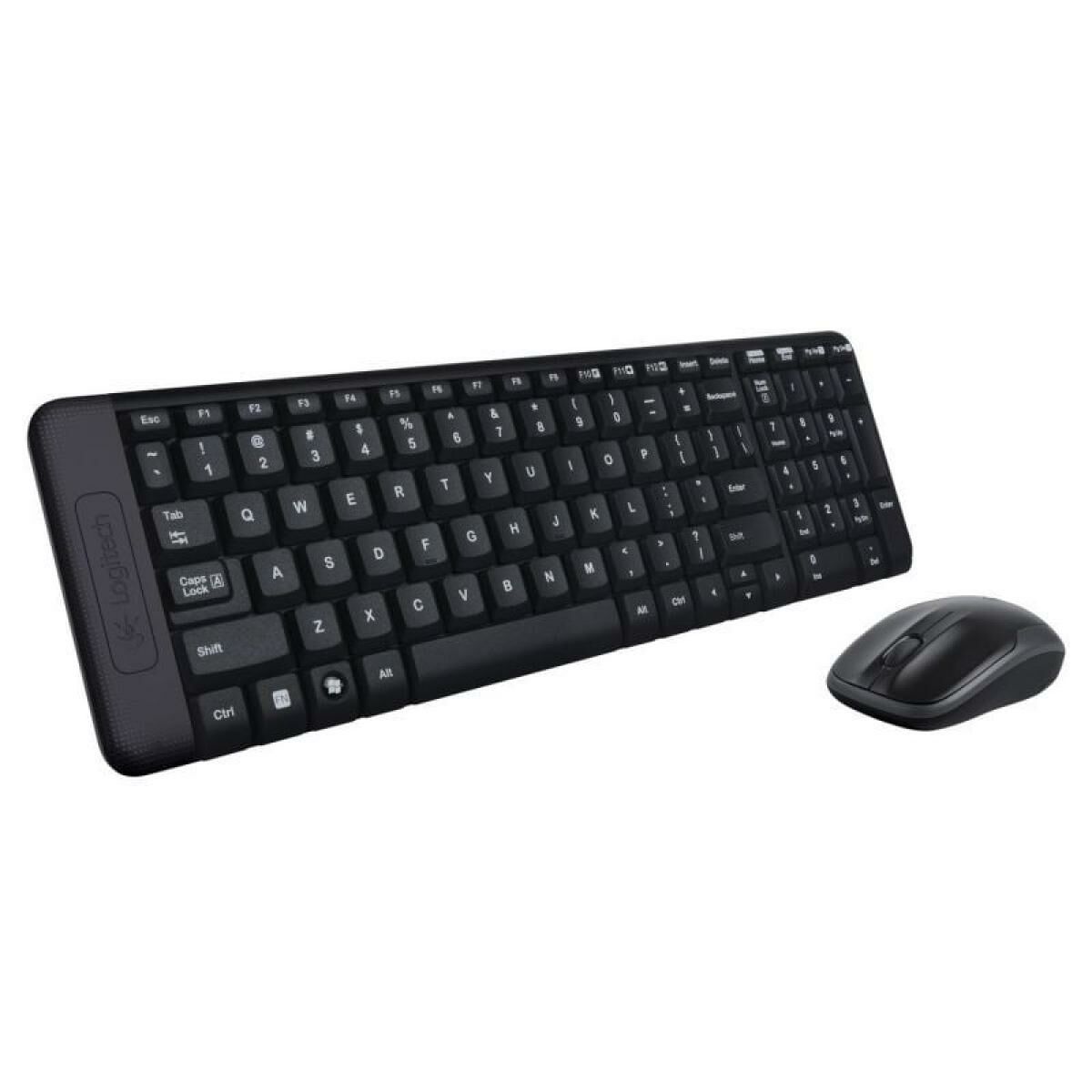 Tastatură și Mouse Fără Fir Logitech MK220 Negru Qwerty Spaniolă