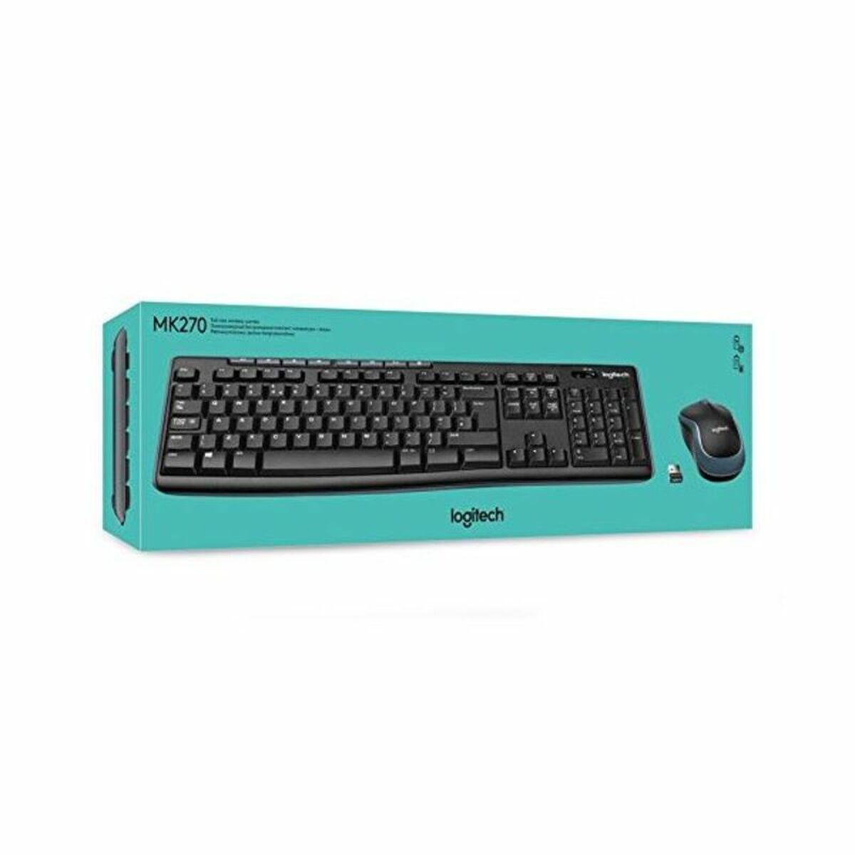 Tastatură și Mouse Optic Logitech MK270 Negru Qwerty Spaniolă QWERTY