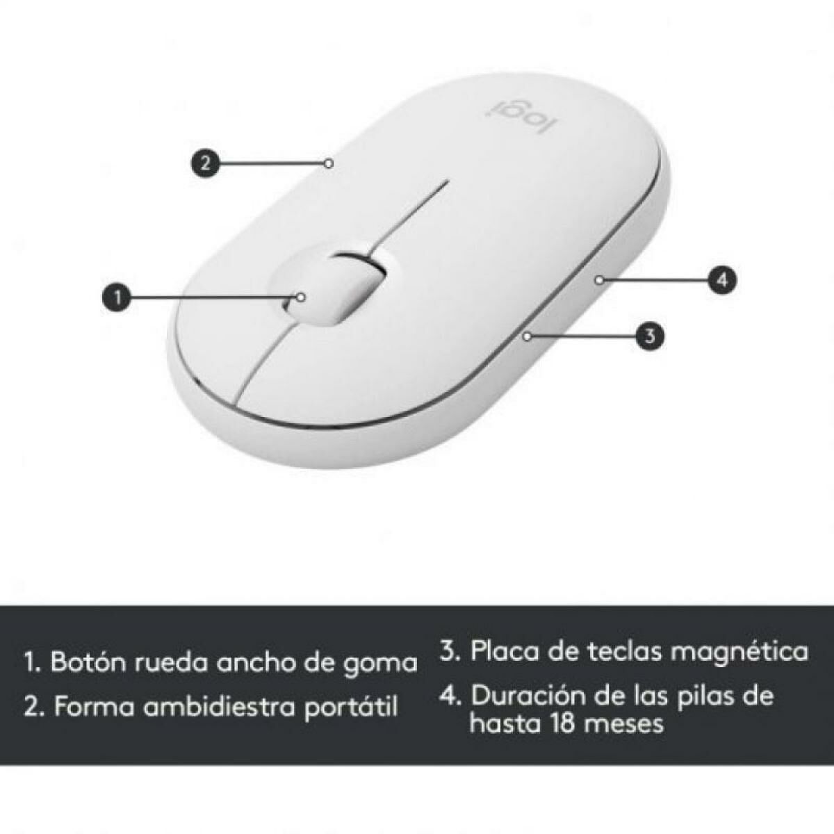 Tastatură și Mouse Logitech 920-009199 Alb Qwerty Spaniolă