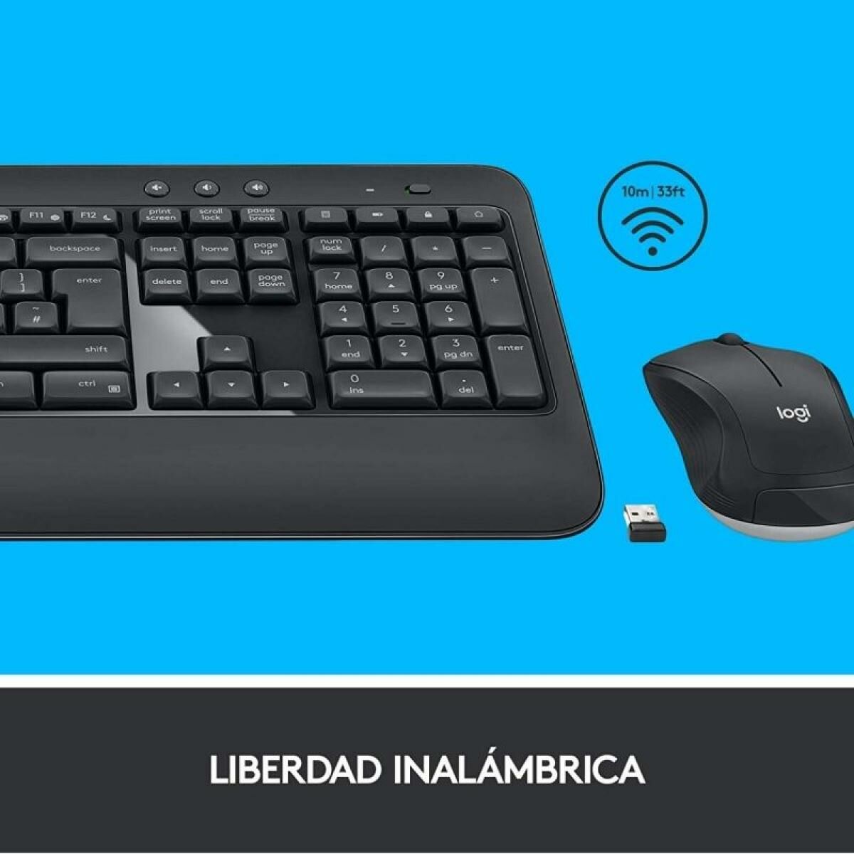 Tastatură și Mouse Gaming Logitech MK540 Advanced Negru Spaniolă Qwerty Spaniolă QWERTY