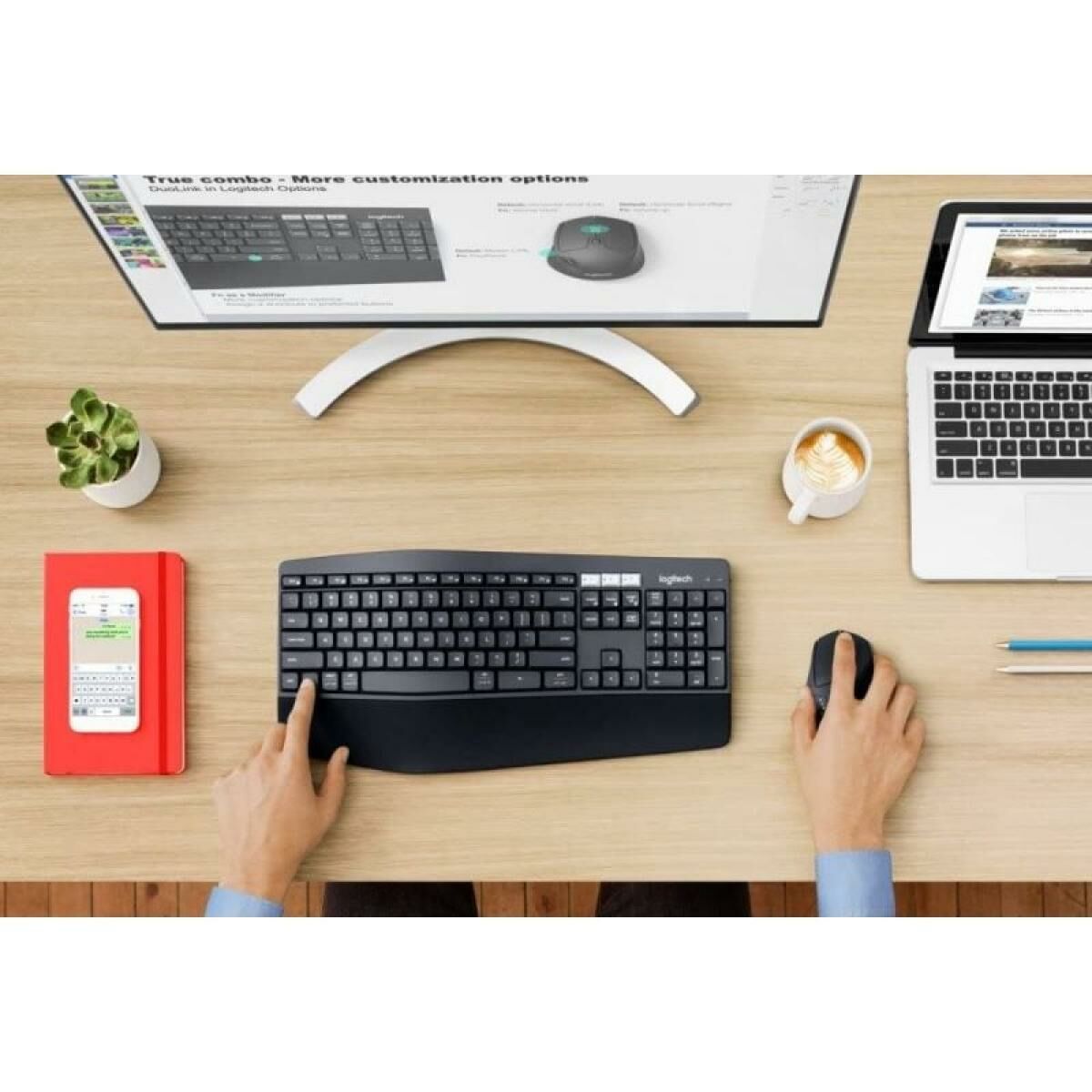 Tastatură și Mouse Logitech MK850 Negru Qwerty Spaniolă